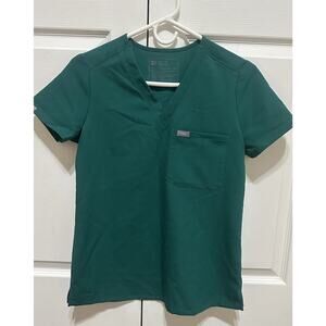 Figs Catarina One-Pocket Scrub Top Hunter Green Size XXS Catarina Uniform